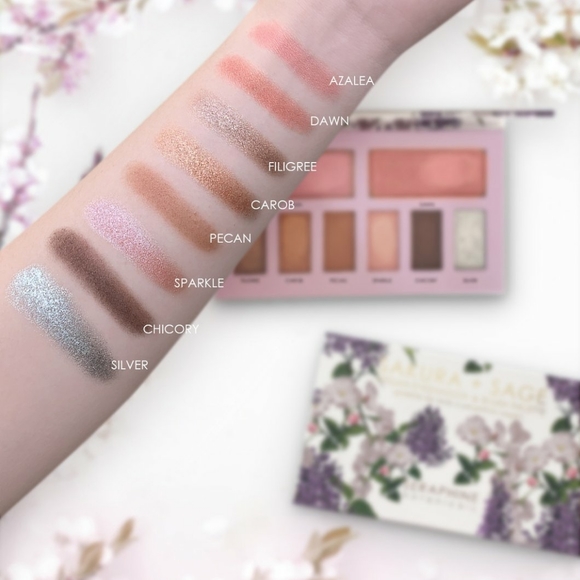 Sakura + Sage - Vegan Eyeshadow & Blush Palette - Picture 1 of 3